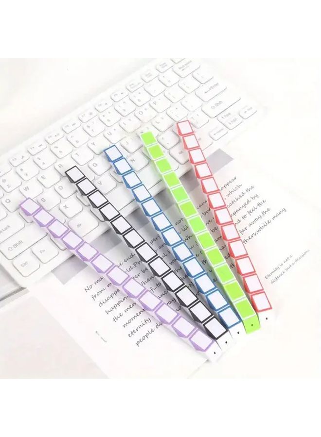 Assorted Color Snake Cube Puzzle Toy 10pcs Brain Teaser Gift For Kids Adults - Image 2